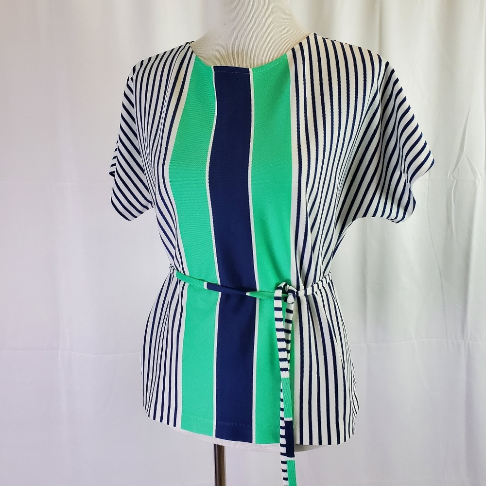 Stylecraft 1970s blouse vintage 70s striped top